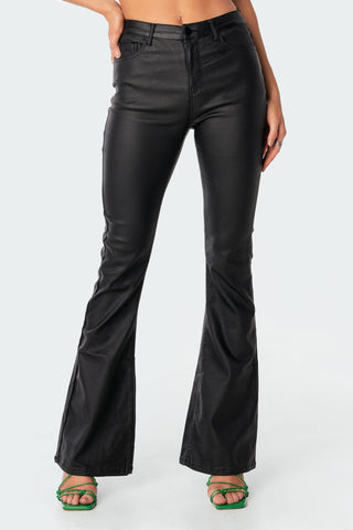 Faux Leather Jeans